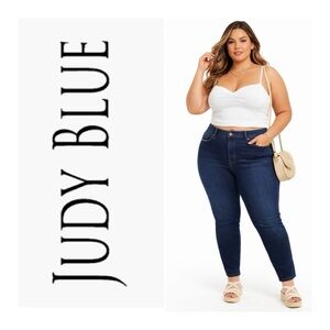 JUDY BLUE Dark Wash Hi Rise Skinny Jeans